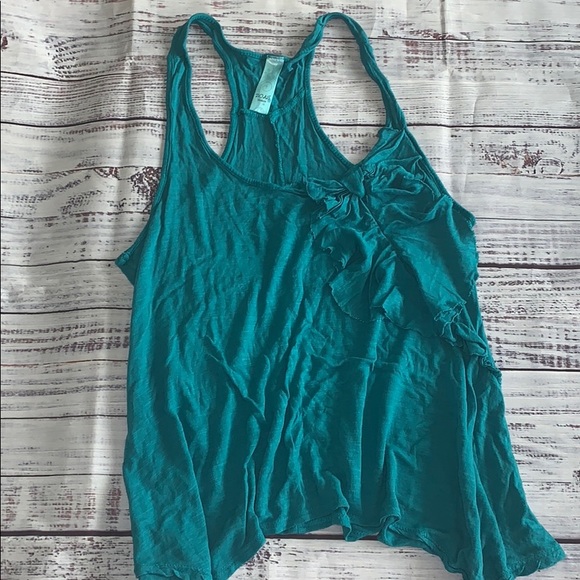 Teal Racer Back Tank - Picture 1 of 8